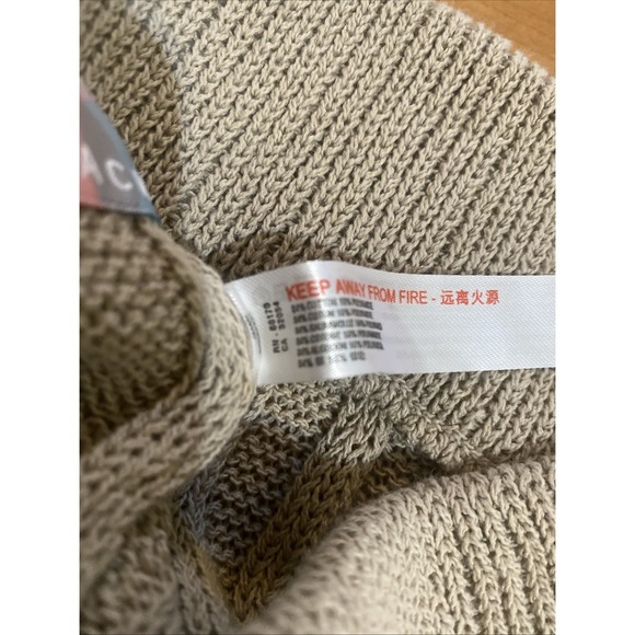 Free‎ People Beach Imogene Pants Beige Sweater Knit Ribbed -Size Small - Picture 10 of 11